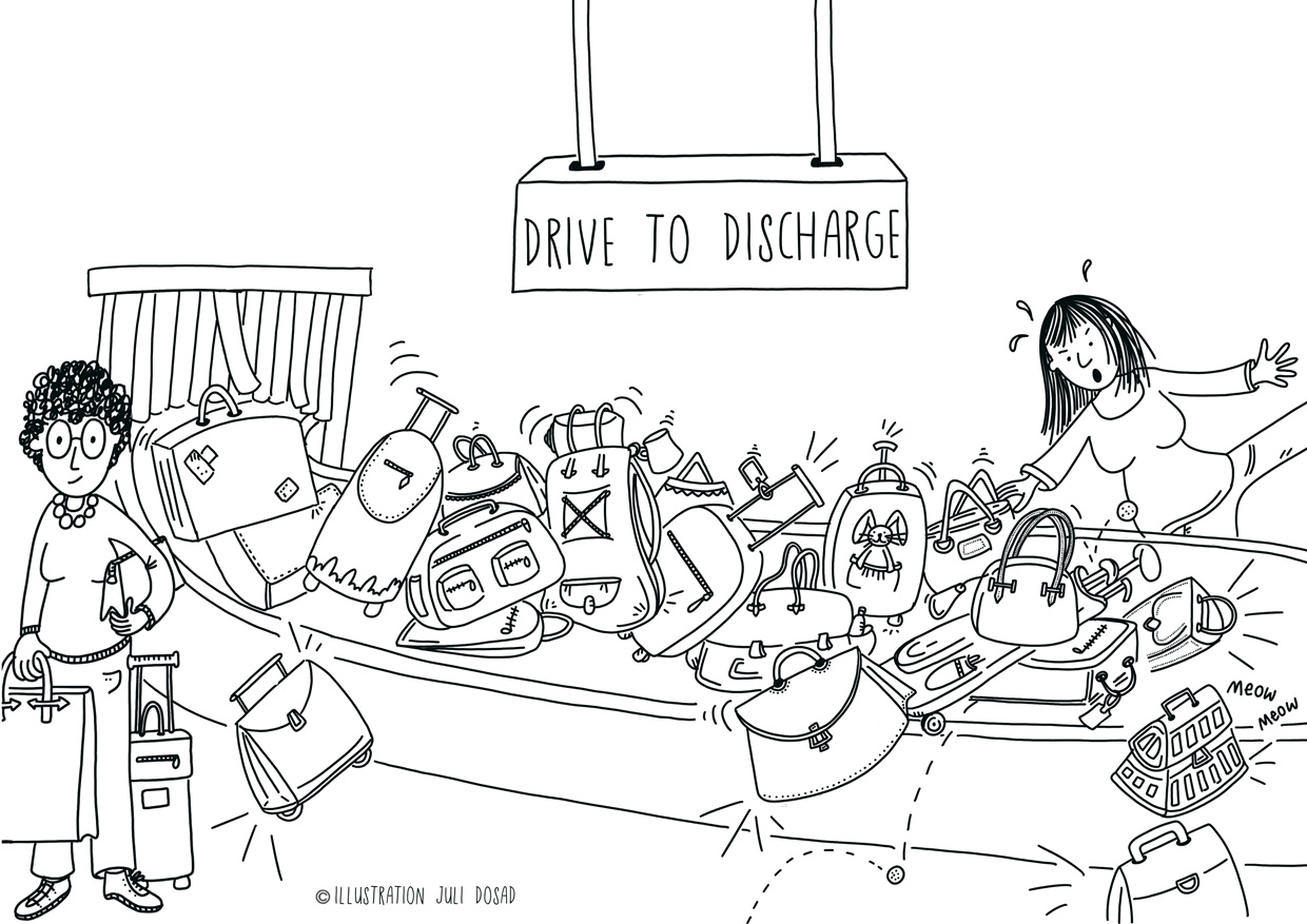 Drive_To_Discharge_-_Juli_Dosad - Illustrator, Procreate Drawing